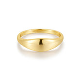 Gold Dome Plain Ring
